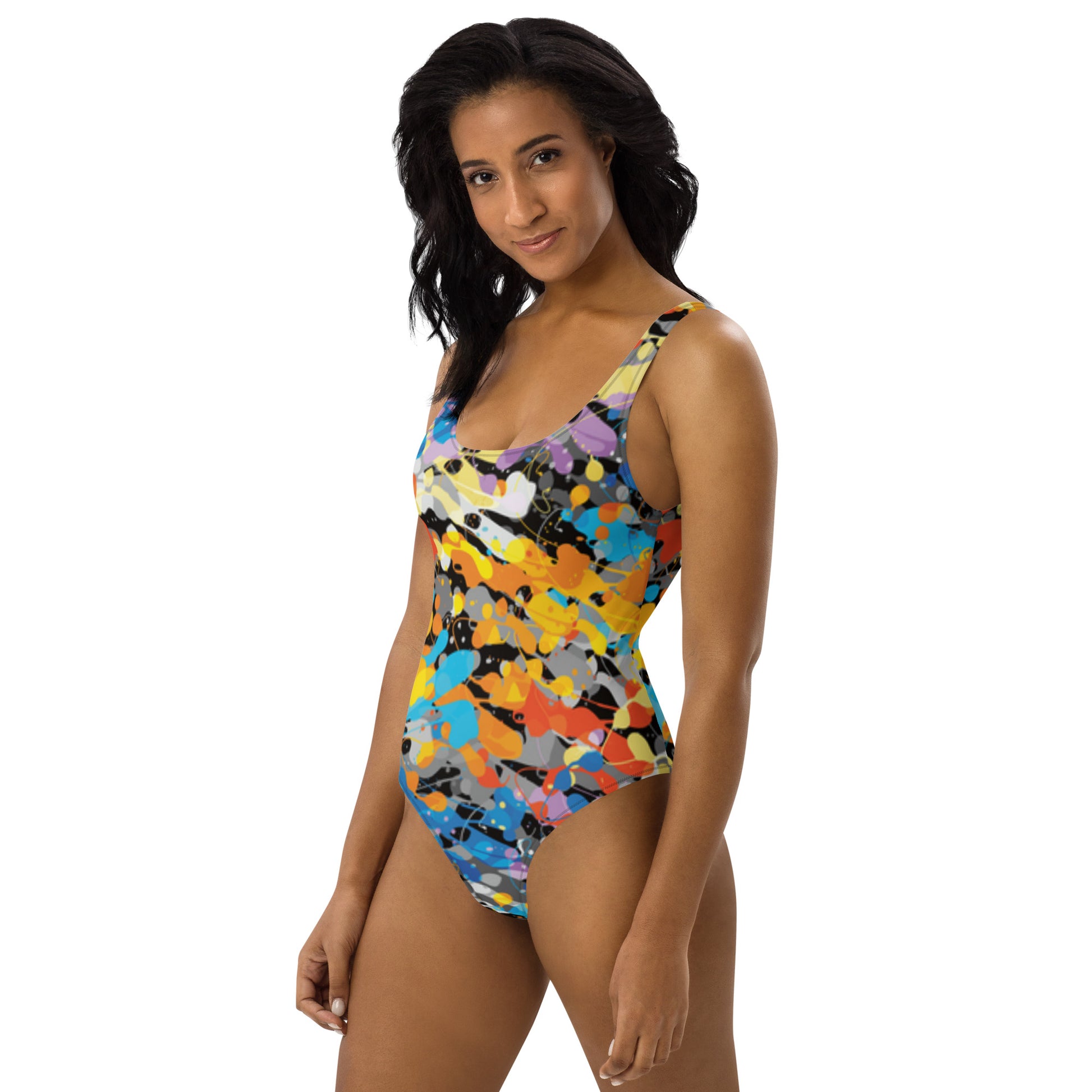Paint & Prosecco One-Piece Swimsuit - Essentric Swimwear