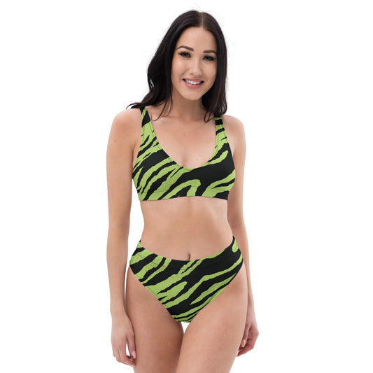 Green tiger bikini