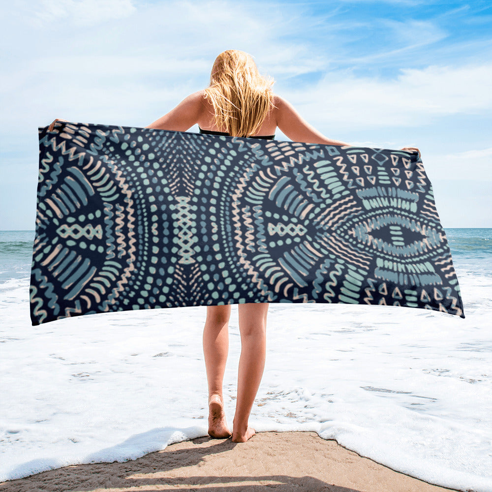 Tribal Lines Towel - Essentric Swimwear