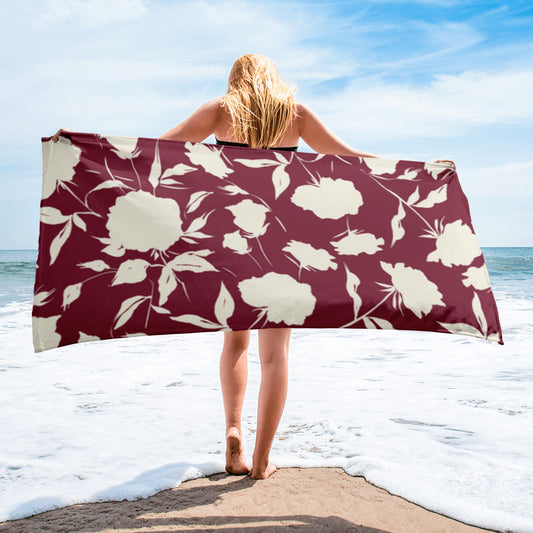 Shadowed Rose Towel - Essentric Swimwear