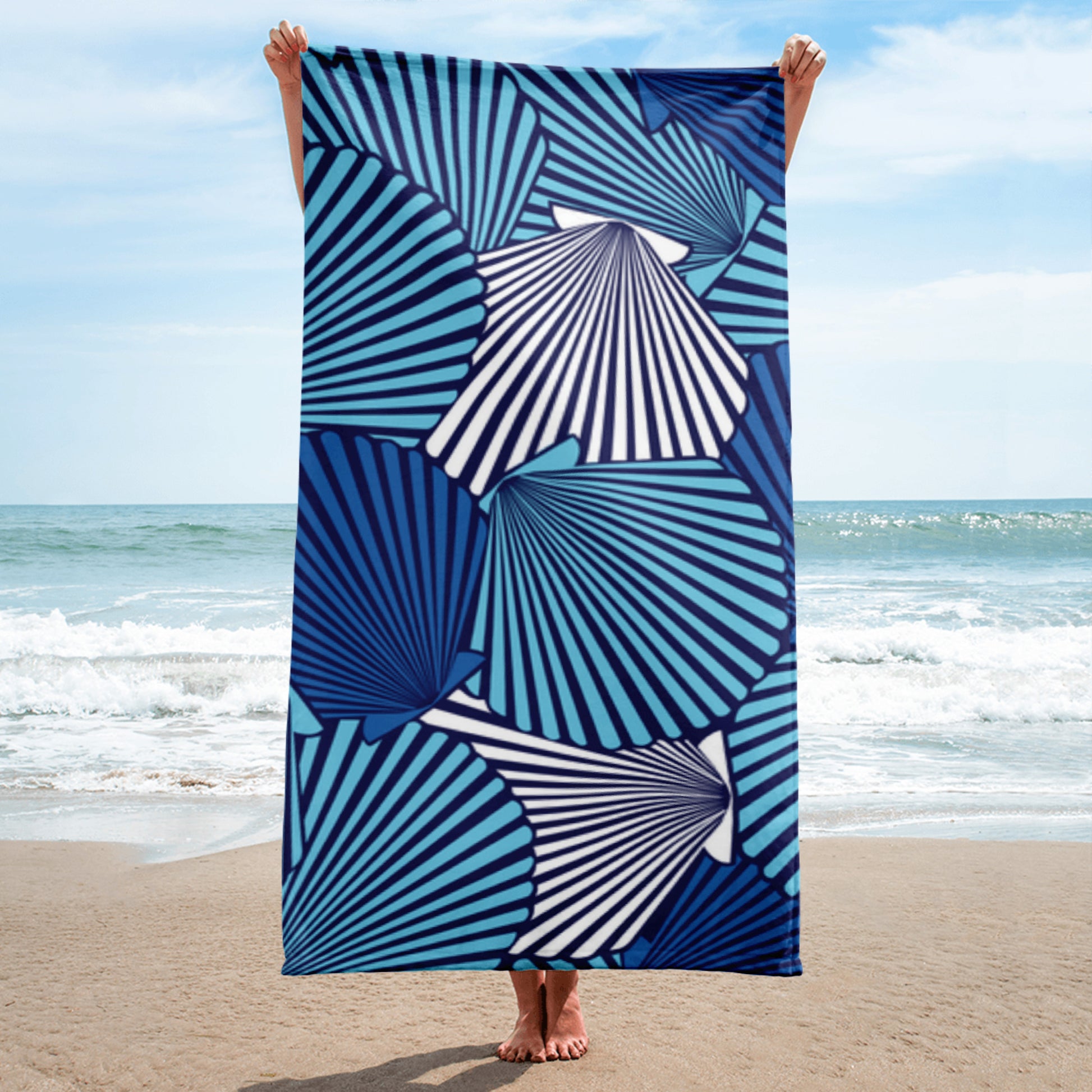 Geometric Seashell Towel - Essentric Swimwear